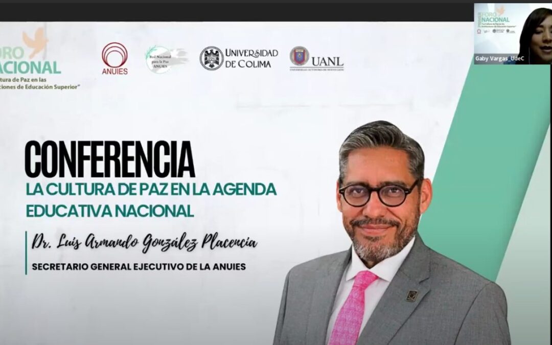 DEBEN INSTITUCIONES DE EDUCACIÓN SUPERIOR ASUMIRSE COMO PRODUCTORAS DE PAZ: LUIS GONZÁLEZ