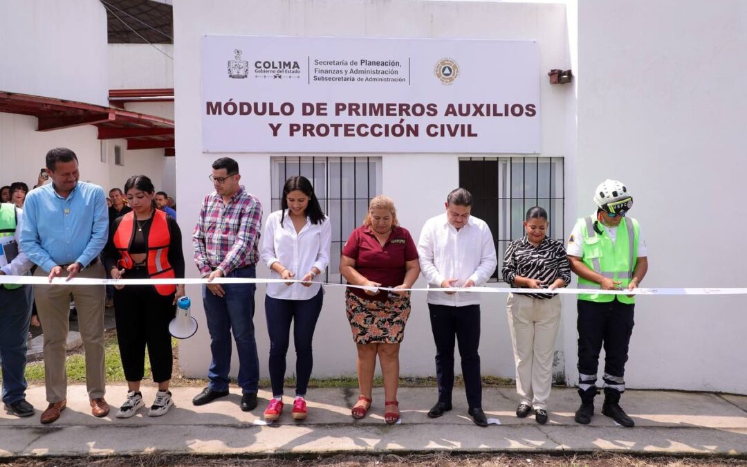 GOBIERNO COLIMA INAUGURA MÓDULO DE PRIMEROS AUXILIOS Y PC EN EL COMPLEJO ADMINISTRATIVO