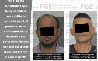 DOS HOMBRES SON VINCULADOS A PROCESO AL SER APREHENDIDOS EN COMPRA-VENTA DE METANFETAMINA