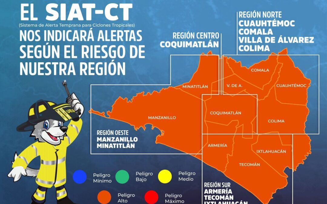 ‘JOHN’ SIGUE REPRESENTANDO RIESGO PARA COLIMA, TRAS TOCAR TIERRA EN AQUILA MICHOACÁN: UEPC