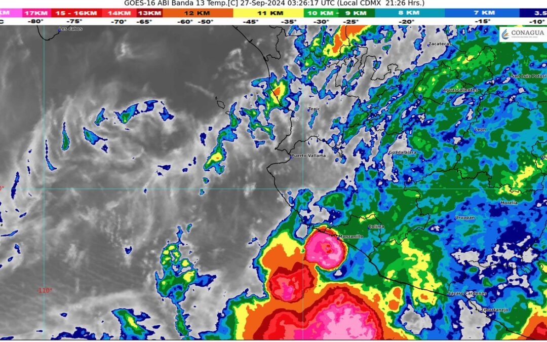 COLIMA PERMANECE EN ALERTA ROJA Y RIESGO MÁXIMO POR ‘JOHN’; ESTÁN SUSPENDIDAS ACTIVIDADES NO ESENCIALES