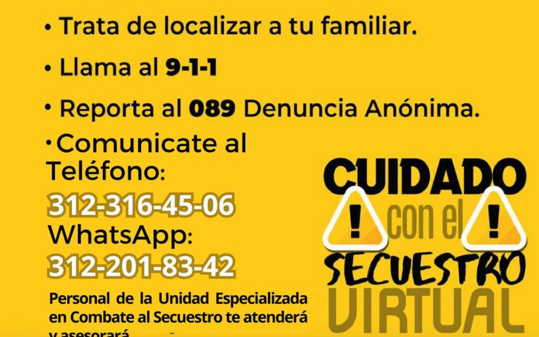 CUATRO PERSONAS FUERON RESCATADAS POR LA FGE DE “SECUESTRO VIRTUAL”