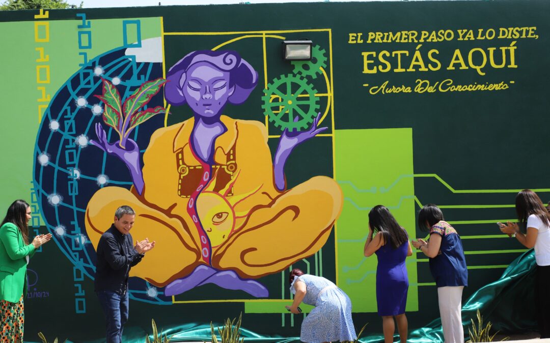 “AURORA DEL CONOCIMIENTO”, INAUGURAN MURAL EN LA FIE