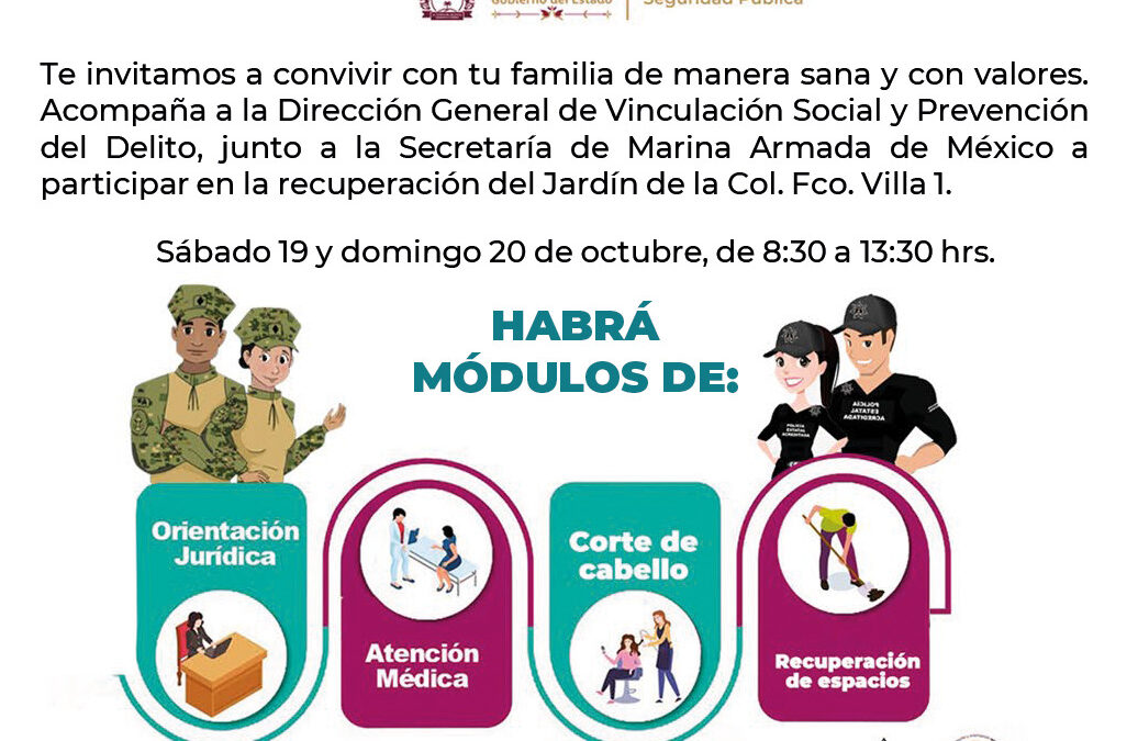 SSP INVITA A LA COMUNIDAD A FOMENTAR LA CONVIVENCIA FAMILIAR A TRAVÉS DE LA PREVENCIÓN