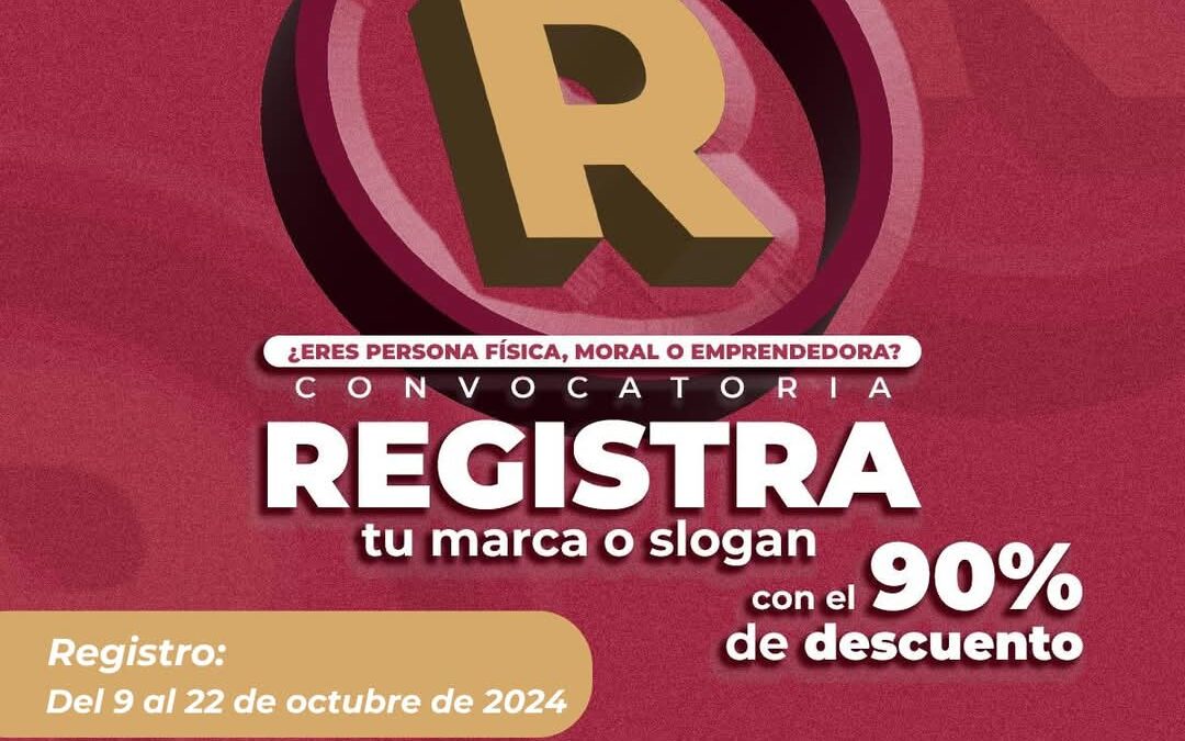 SEDECO COLIMA LANZA CONVOCATORIA PARA REGISTRO DE MARCAS, CON 90% DE DESCUENTO