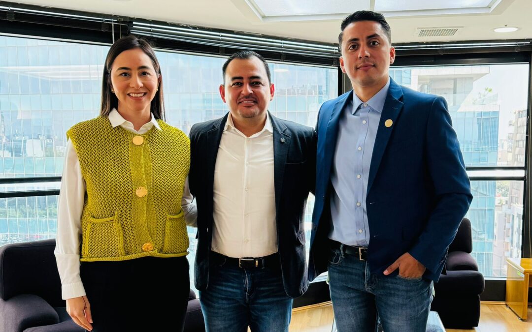 SE REÚNEN ANDREA NARANJO Y ÁLVARO LOZANO CON JULIO LEÓN PARA REFRENDAR TRABAJO COORDINADO POR LA EDUCACIÓN