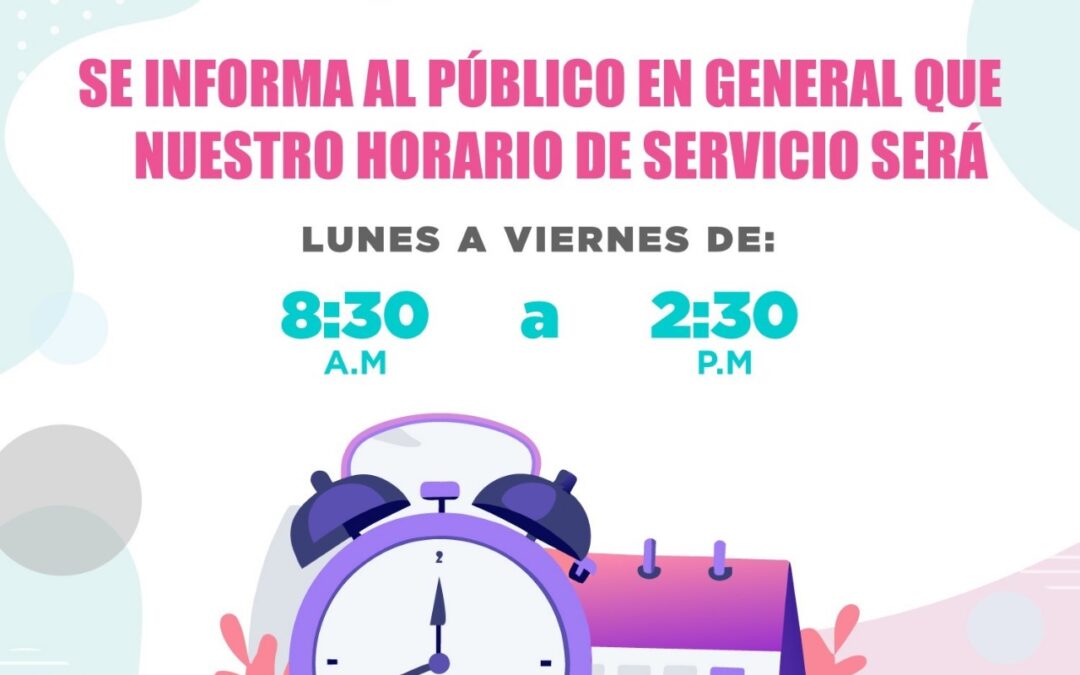 AJUSTA HORARIO INSUVI A CAJAS RECEPTORAS, PARA OPTIMIZAR SERVICIOS Y MEJORAR ATENCIÓN