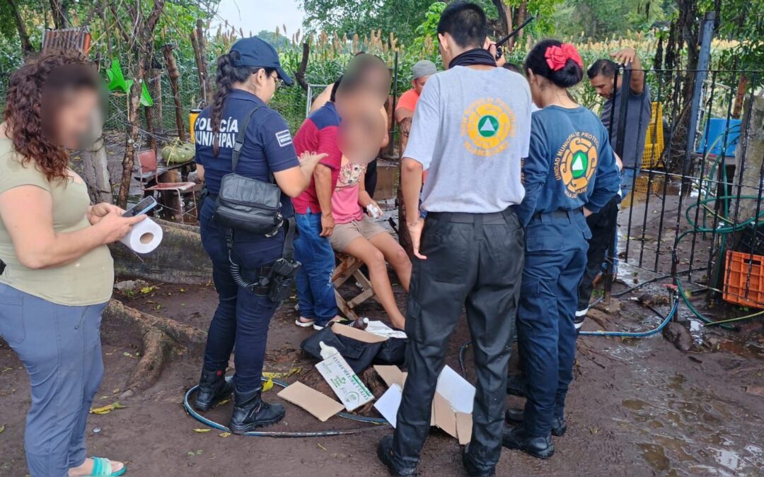 TRES PERSONAS ESTUVIERON EN RIESGO DE AHOGAMIENTO TRAS LAS LLUVIAS, ESTE DOMINGO