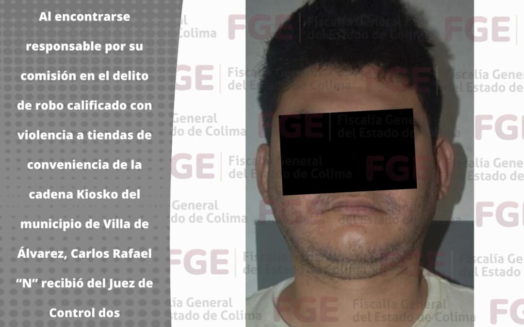 HOMBRE CUMPLIRÁ PENA DE PRISIÓN POR DOS SENTENCIAS CONDENATORIAS LUEGO DE ROBAR A KIOSKOS