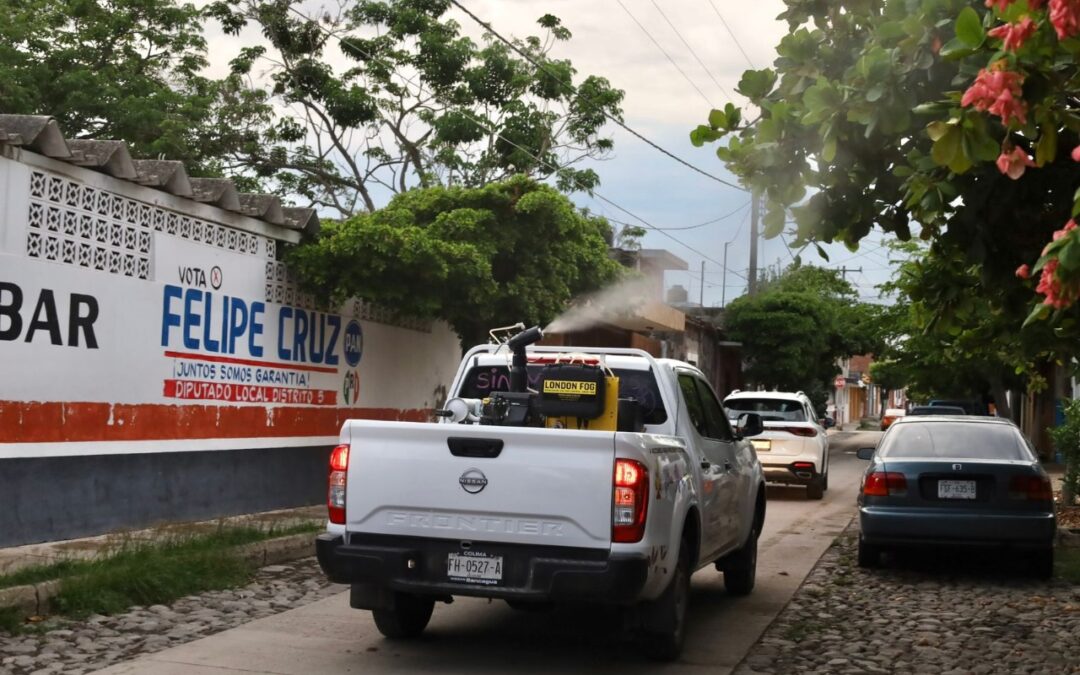 SALUD COLIMA CONTINÚA FUMIGANDO CONTRA EL DENGUE ESTE JUEVES EN MANZANILLO, TECOMÁN Y VILLA DE ÁLVAREZ