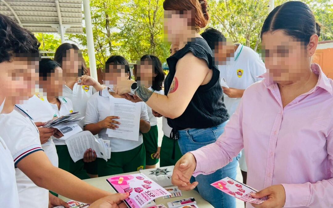 SSP Y FGE CAPACITAN A ESTUDIANTES EN CAMPAÑA ESTATAL CONTRA LA VIOLENCIA DE GÉNERO