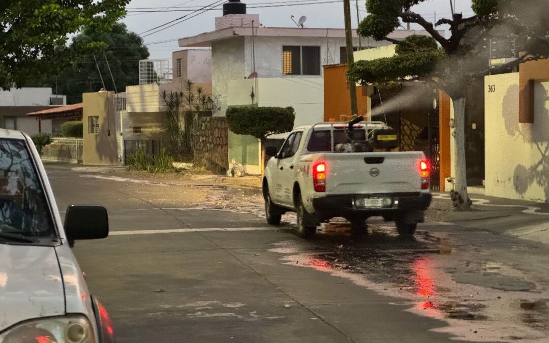 REFORZARÁ SALUD ESTE MIÉRCOLES CON NEBULIZACIONES EN MANZANILLO Y VDEA