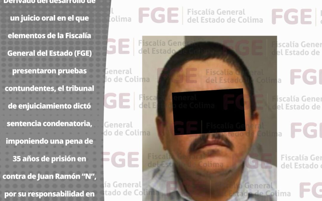 CÁRCEL A SUJETO QUE COMETIÓ HOMICIDIO EN AGRAVIO DE UN MENOR DE EDAD