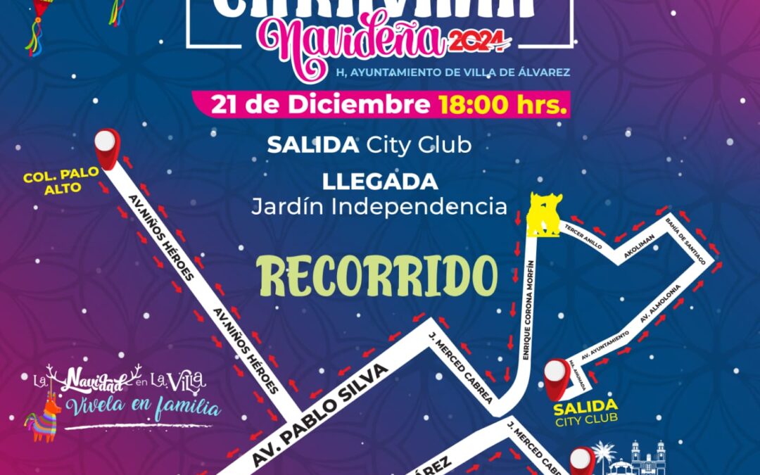 DA VDEA A CONOCER RUTAS DE LA CARAVANA NAVIDEÑA PARA HOY SÁBADO