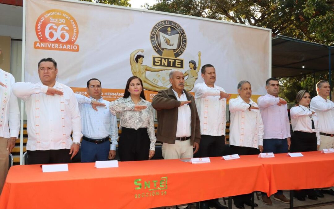 CONMEMORA EDUCACIÓN COLIMA 66 ANIVERSARIO DE LA FUNDACIÓN DE LA SECCIÓN 39 DEL SNTE