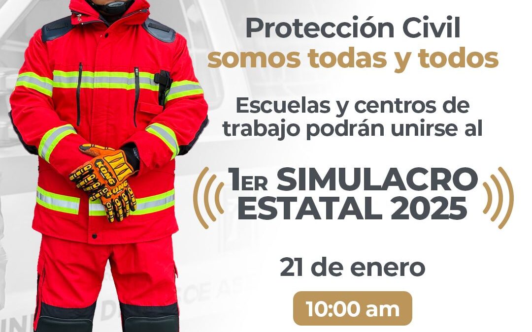 UEPC COLIMA ANUNCIA PRIMER SIMULACRO ESTATAL DE 2025; SERÁ EL MARTES 21 DE ENERO