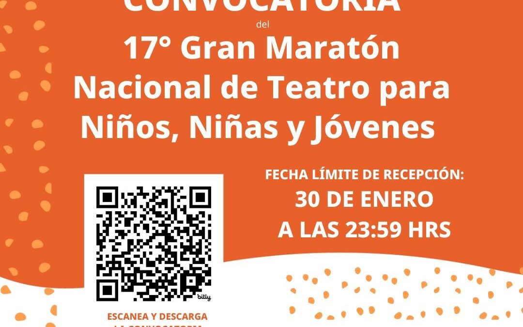 INVITAN A COMPAÑÍAS COLIMENSES A SUMARSE AL MARATÓN NACIONAL DE TEATRO PARA NIÑAS, NIÑOS Y JÓVENES