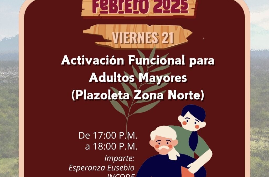 INCODE INVITA A LA ACTIVACIÓN FÍSICA PARA PERSONAS ADULTAS MAYORES, ESTE VIERNES EN ‘LA CAMPANA’