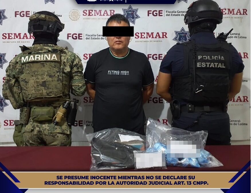 ATRAPA POLICÍA ESTATAL A SUJETO POR DELITOS CONTRA LA SALUD Y OTROS