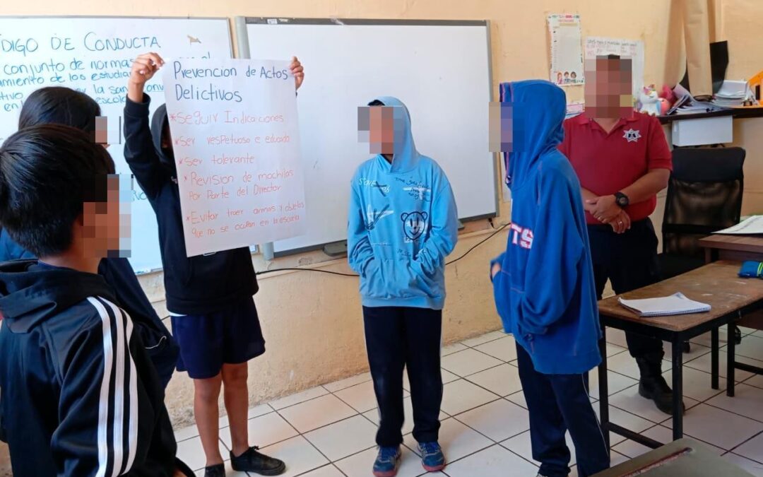 SSP ORIENTA A ESTUDIANTES DE SECUNDARIA EN COFRADÍA DE SUCHITLÁN, PARA PREVENIR DELITOS