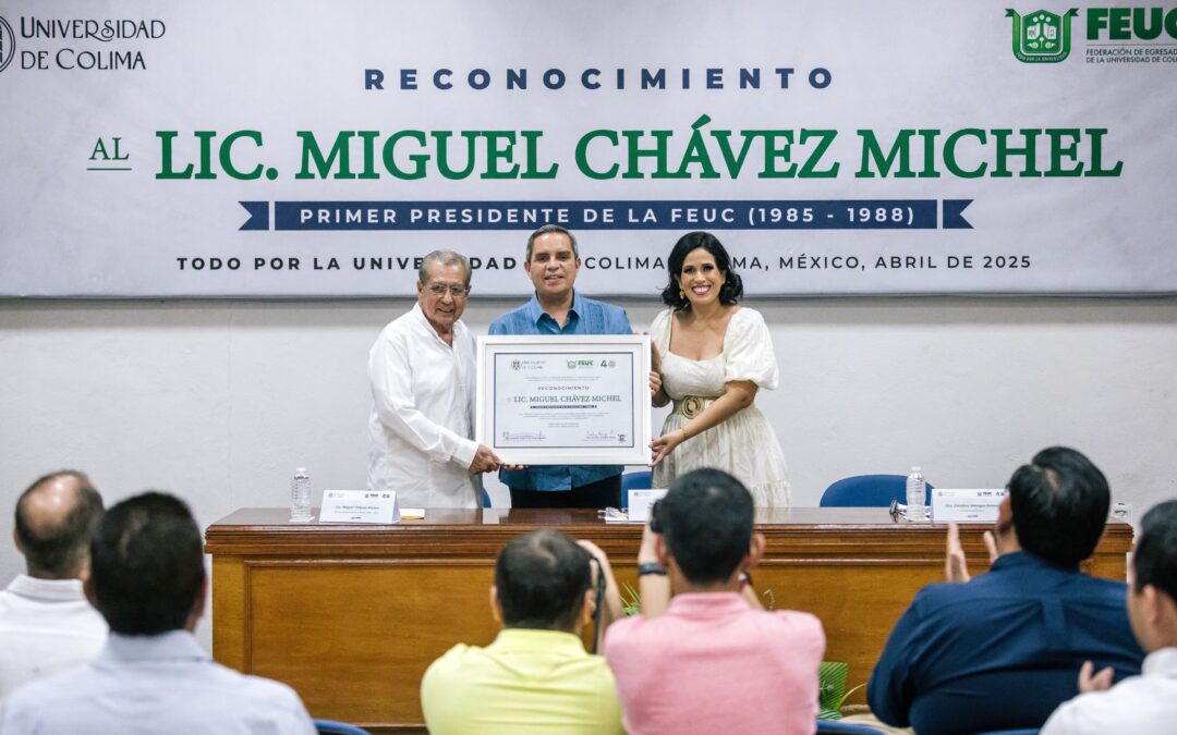 RINDEN EMOTIVO HOMENAJE A MIGUEL CHÁVEZ MICHEL, PRIMER PRESIDENTE DE LA FEUC