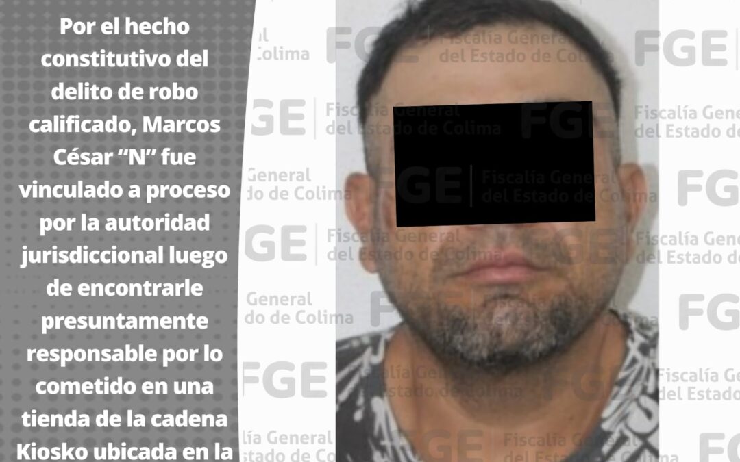 PONEN TRAS LAS REJAS A SUJETO POR ROBO A UNA TIENDA DE CONVENIENCIA