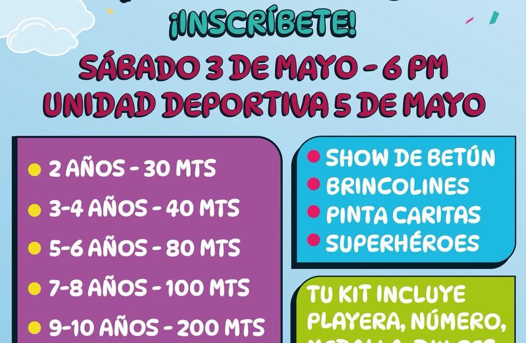 ROSI BAYARDO INVITA A PARTICIPAR EN LA “CARRERA DE LAS NIÑAS Y LOS NIÑOS” ESTE 3 DE MAYO