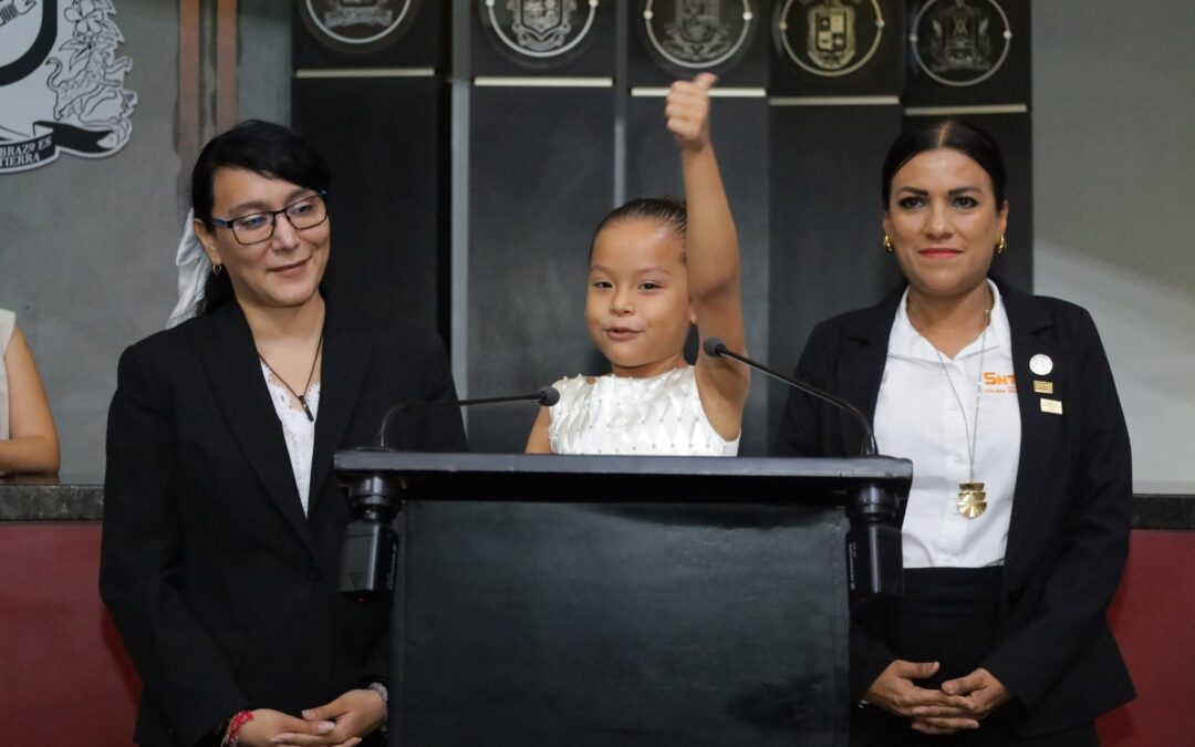 DESTACAN INFANTES ACCIONES PARA FOMENTAR CULTURA DE PAZ, EN EL PARLAMENTO INFANTIL DE PREESCOLAR