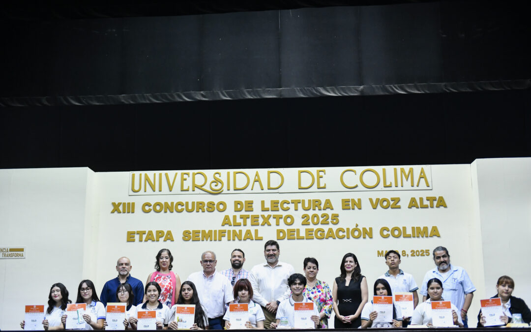 ALONDRA JIMÉNEZ Y CÉSAR CARRILLO, FINALISTAS DEL CONCURSO DE LECTURA EN VOZ ALTA, COLIMA