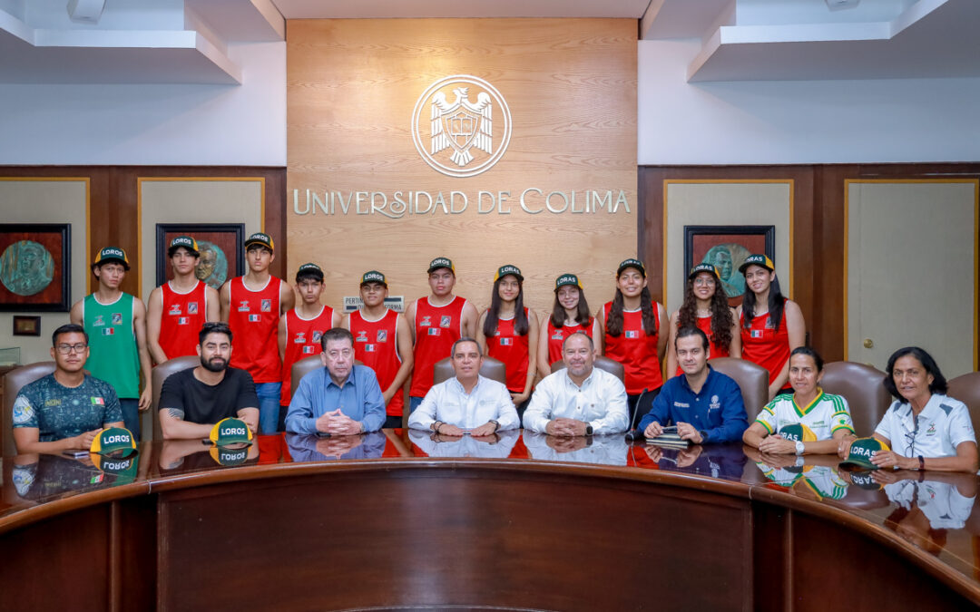VISITAN AL RECTOR SELECCIONADOS DE HANDBALL DE PLAYA QUE ASISTIRÁN A COMPETENCIA EN TÚNEZ