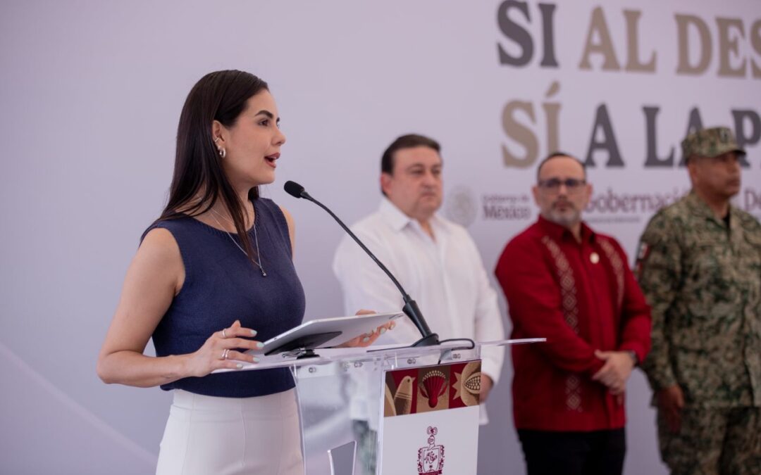 GOBERNADORA DE COLIMA INAUGURÓ EN MANZANILLO LA CAMPAÑA ‘SÍ AL DESARME, SÍ A LA PAZ’