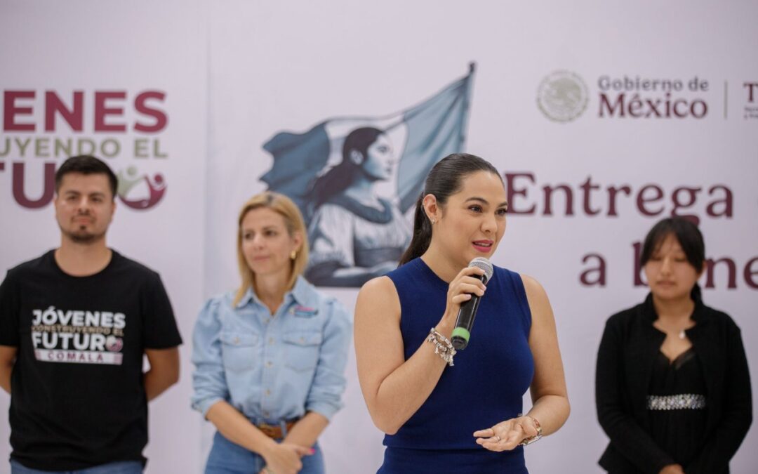 EN COMALA, INDIRA VIZCAÍNO ACOMPAÑA ENTREGA DE TARJETAS A ‘JÓVENES CONSTRUYENDO EL FUTURO’