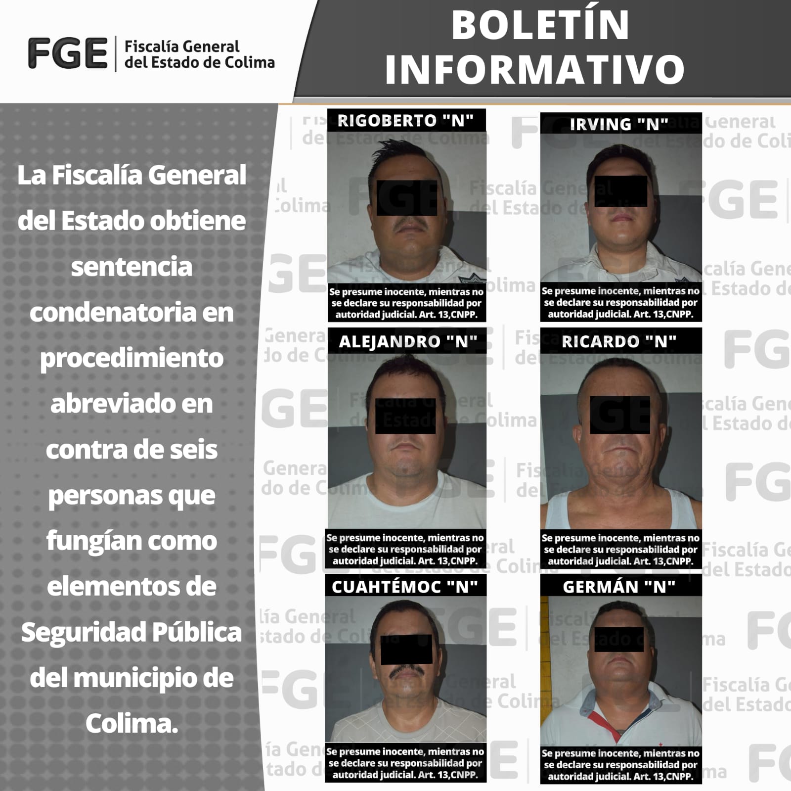 Excolima SENTENCIAN A 6 EX POLICÍAS MUNICIPALES DE COLIMA POR USO INDEBIDO DE ...