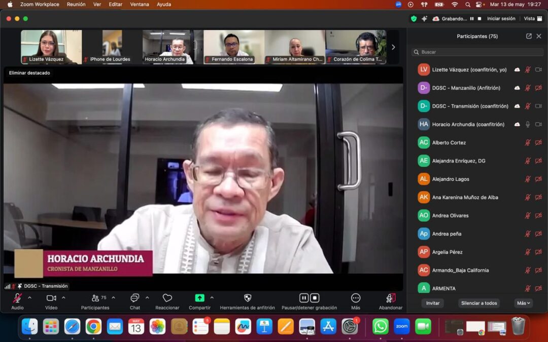 CON GRAN PARTICIPACIÓN, REALIZAN CONVERSATORIO VIRTUAL ‘MANZANILLO: 200 AÑOS DEL PUERTO COMERCIAL’