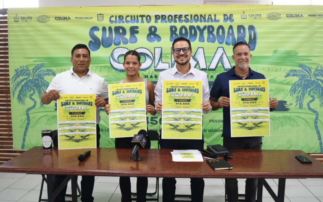 PRESENTA SUBSECTUR EL CIRCUITO DE SURF COLIMA: TRES TORNEOS, UN SOLO DESTINO DE CLASE MUNDIAL