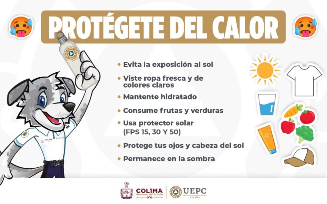 UEPC RECOMIENDA PRECAUCIÓN; SMN PRONOSTICA ALTAS TEMPERATURAS E INTERVALOS DE CHUBASCOS EN COLIMA