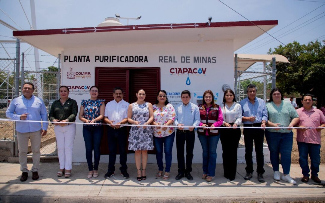 INDIRA VIZCAÍNO Y CIAPACOV ENTREGAN PLANTA PURIFICADORA Y TANQUE ELEVADO EN REAL DE MINAS; BENEFICIARÁ A MÁS DE 6 MIL PERSONAS