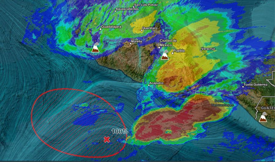 MANTIENE UEPC MONITOREO DE DEPRESIÓN TROPICAL UNO-E EN EL PACÍFICO