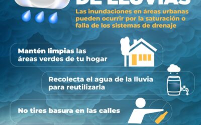 SEGUIRÁN LLUVIAS EN EL ESTADO, PIDEN ESTAR ALERTAS Y EVITAR RIESGOS