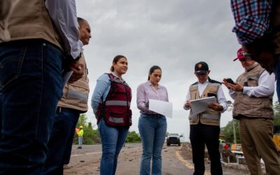 GOBERNADORA INDIRA VIZCAÍNO Y SICT SUPERVISAN AVANCES EN AMPLIACIÓN DE LA AUTOPISTA COLIMA-MANZANILLO