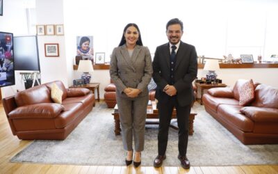 INDIRA VIZCAÍNO Y ZOÉ ROBLEDO REVISAN PRÓXIMOS PROYECTOS DE INFRAESTRUCTURA Y DE ATENCIÓN MÉDICA PARA COLIMA