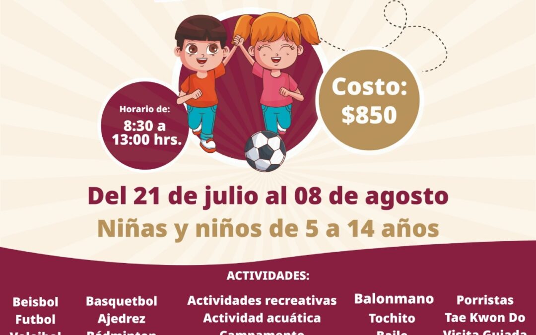 DIF ESTATAL COLIMA LLAMA A PARTICIPAR EN EL CURSO ‘MI VERANO EN LA UDIF 2025’