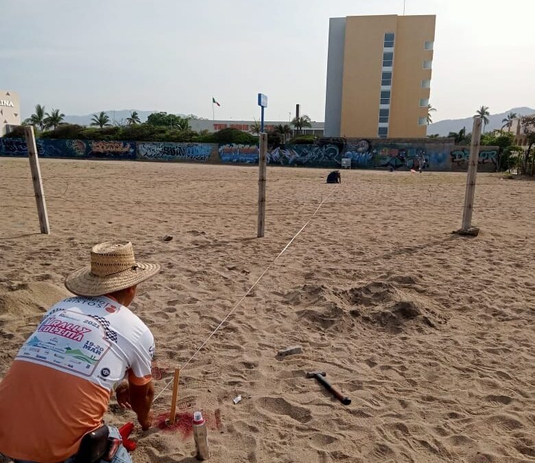 REGISTRA AVANCES MANZANILLO PARA EL VOLEIBOL DE PLAYA DE LA OLIMPIADA NACIONAL CONADE