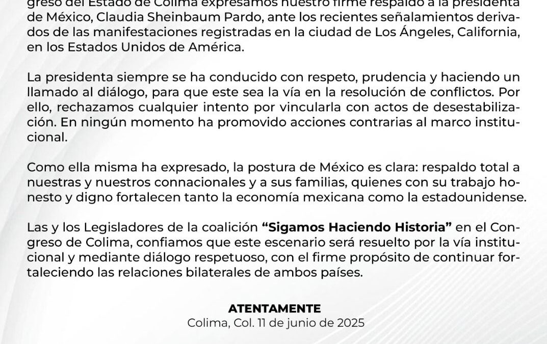 DIPUTADAS Y DIPUTADOS «SIGAMOS HACIENDO HISTORIA»