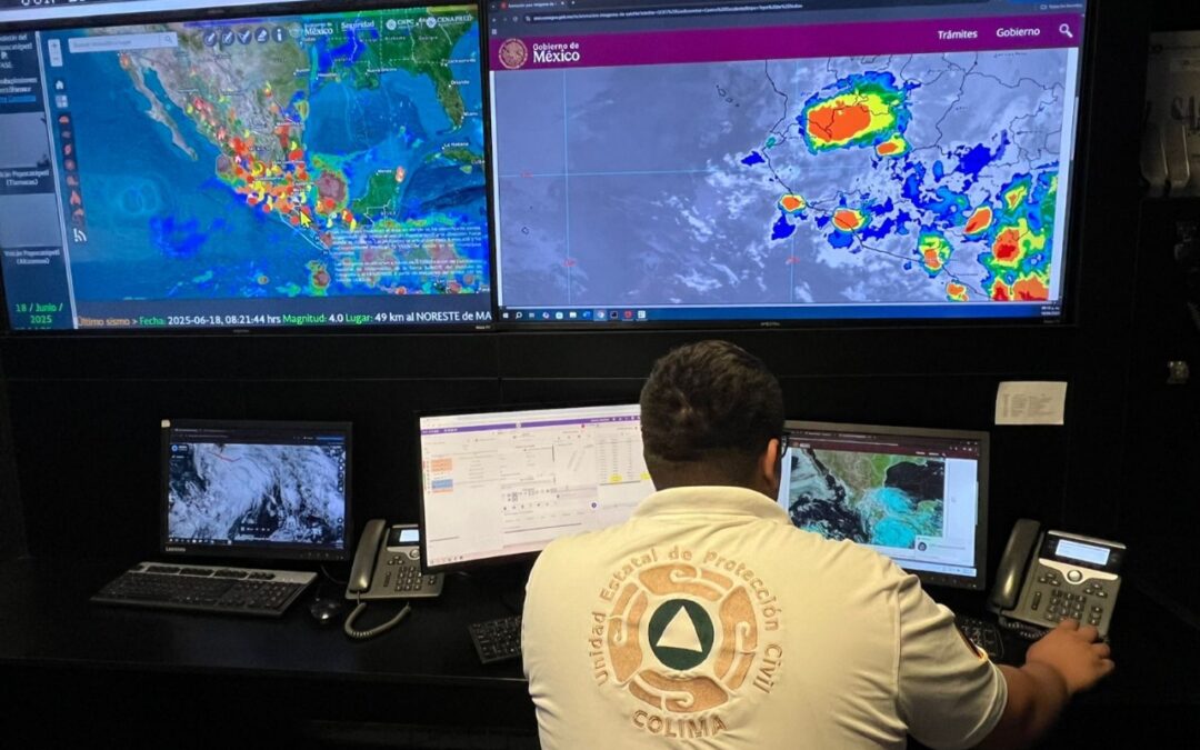 HURACÁN ‘ERICK’ PROVOCARÍA LLUVIAS PUNTUALES MUY FUERTES EN COLIMA; UEPC LLAMA A EXTREMAR PRECAUCIONES