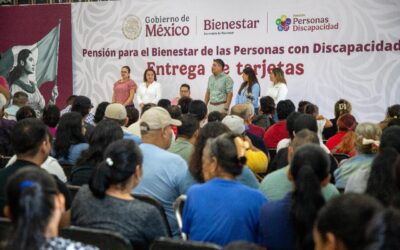 GOBIERNO DE COLIMA Y DE MÉXICO ENTREGAN 467 TARJETAS DE PENSIÓN PARA EL BIENESTAR DE PERSONAS CON DISCAPACIDAD