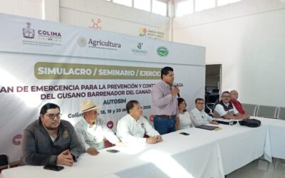 REALIZA GOBIERNO DEL ESTADO SIMULACRO ANTE POSIBLE BROTE DE LA PLAGA DEL GUSANO BARRENADOR EN GANADO