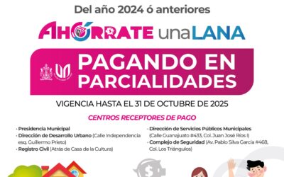 SI ADEUDAS EL PREDIAL EN VDEA PUEDES PAGAR EN PARCIALIDADES