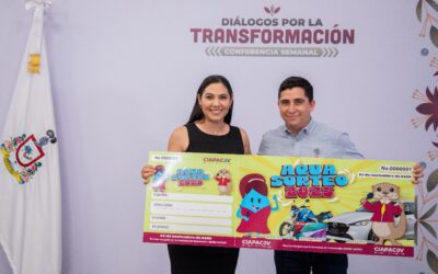 GOBERNADORA Y DIRECTOR DE CIAPACOV PRESENTAN ‘AQUASORTEO 2025’; SERÁ EL 7 DE NOVIEMBRE EN LA FERIA DE COLIMA