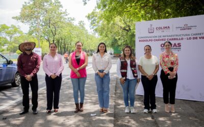 GOBERNADORA INDIRA VIZCAÍNO ENTREGA OBRA DE CONSERVACIÓN CARRETERA DEL BOULEVARD CHÁVEZ CARRILLO A LO DE VILLA